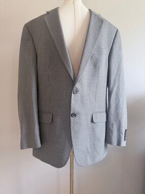 Lauren Ralph Lauren Light Gray Men's Two-Button Sport Coat